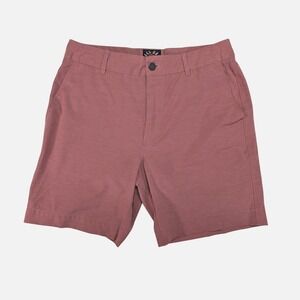 Faherty All Day Shorts Mens 30 Rose Pink 7in Hybrid Swim Stretch Drawstring